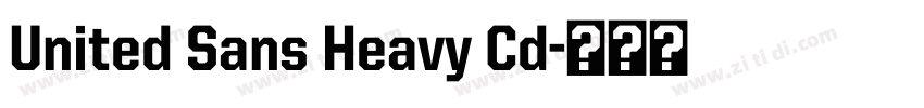United Sans Heavy Cd字体转换